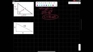 Pythagorean Theorem and Right Triangles
