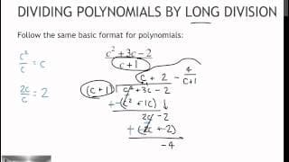 Dividing Polynomials with Long Division
