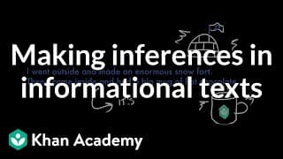 Making Inferences from the Text