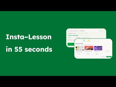 How Insta~Lesson Works