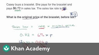 Calculating Sales Tax and Discounts