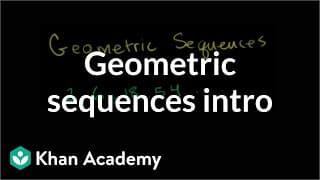 Geometric Sequences: Finding the nth Term