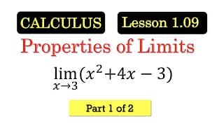 Calculating Limits Algebraically