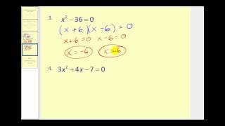Solving Quadratics by Factoring
