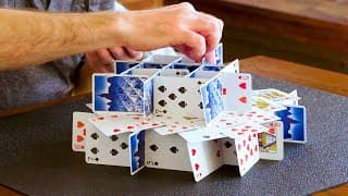 Build a playing card tower