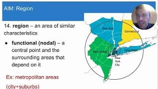 Formal and Functional Regions