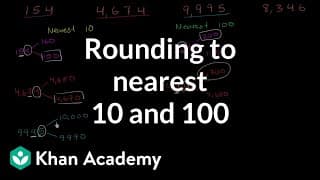 Rounding to the nearest ten and hundred