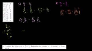 Subtracting Rational Numbers